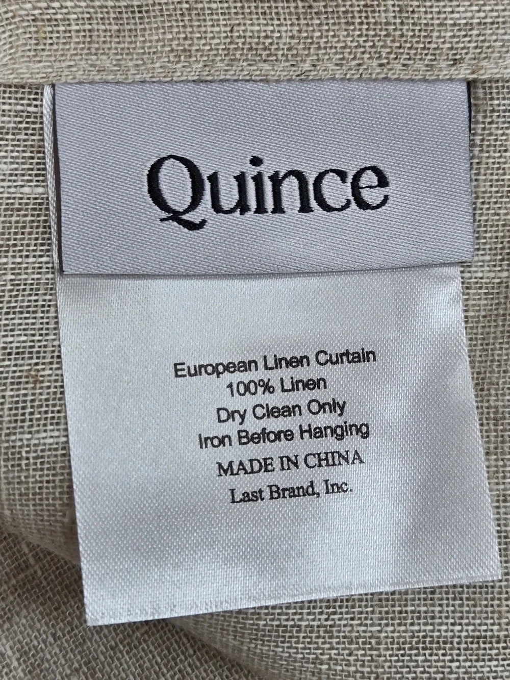 NWOT QUINCE Set Of 4 48x108 European Linen Sheer Curtains Flax 9960